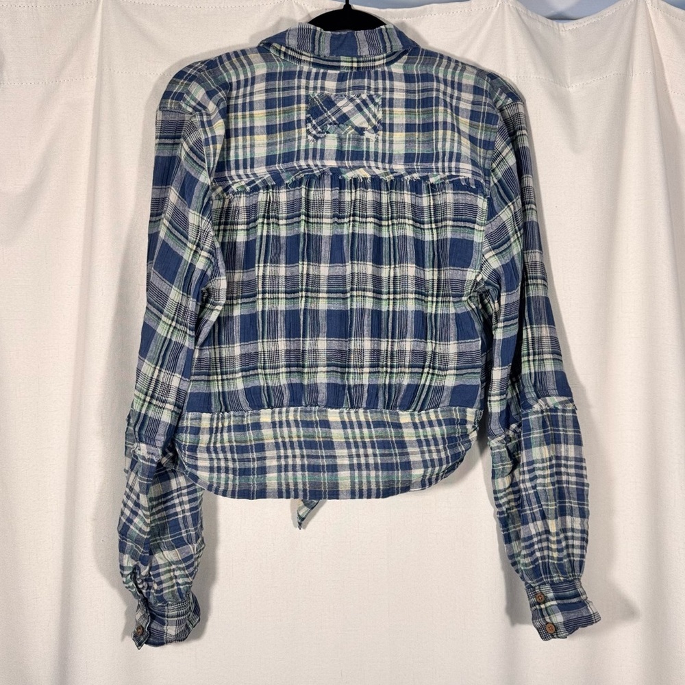 Free People First Bloom Plaid Button-Front Shirt - Picture 5 of 8